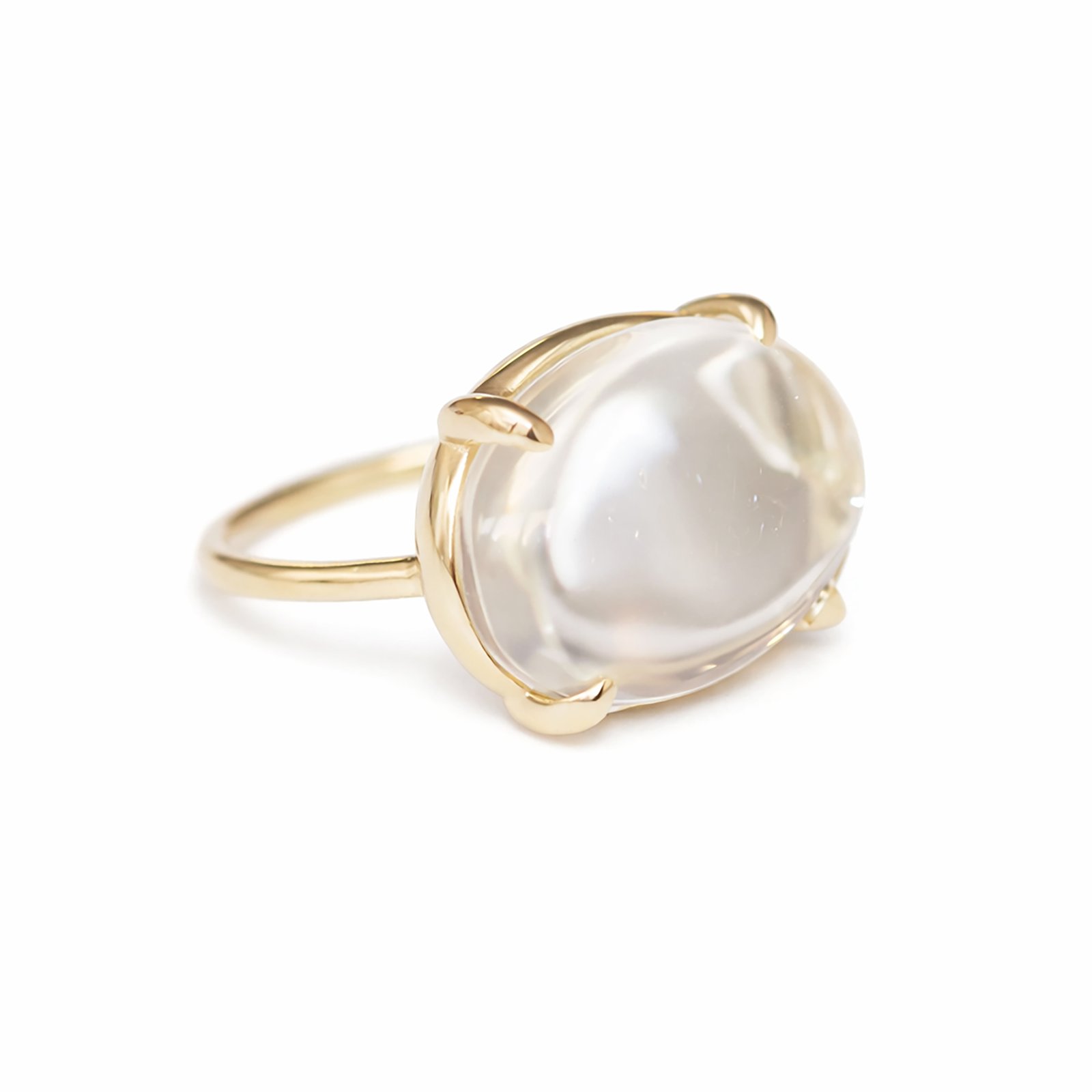 Clear Quartz Dome Ring | vasa new york